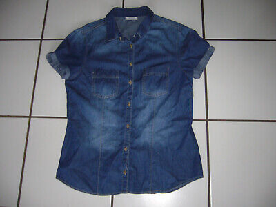 YESSICA    Jeans Bluse   Kurzarm Gr. 40   blau  sgt. erhalten  siehe Maße