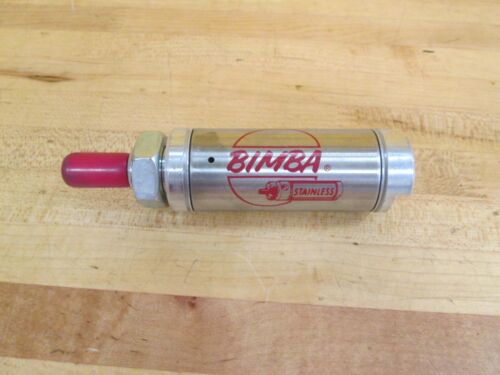 (1) Bimba Stainless Steel Pneumatic Cylinder P/ N: 121  ~New~