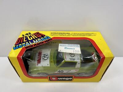 Vintage Burago Mazda RX7 GR.2 #40 Green HTF