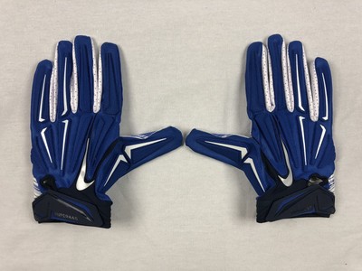 blue football gloves