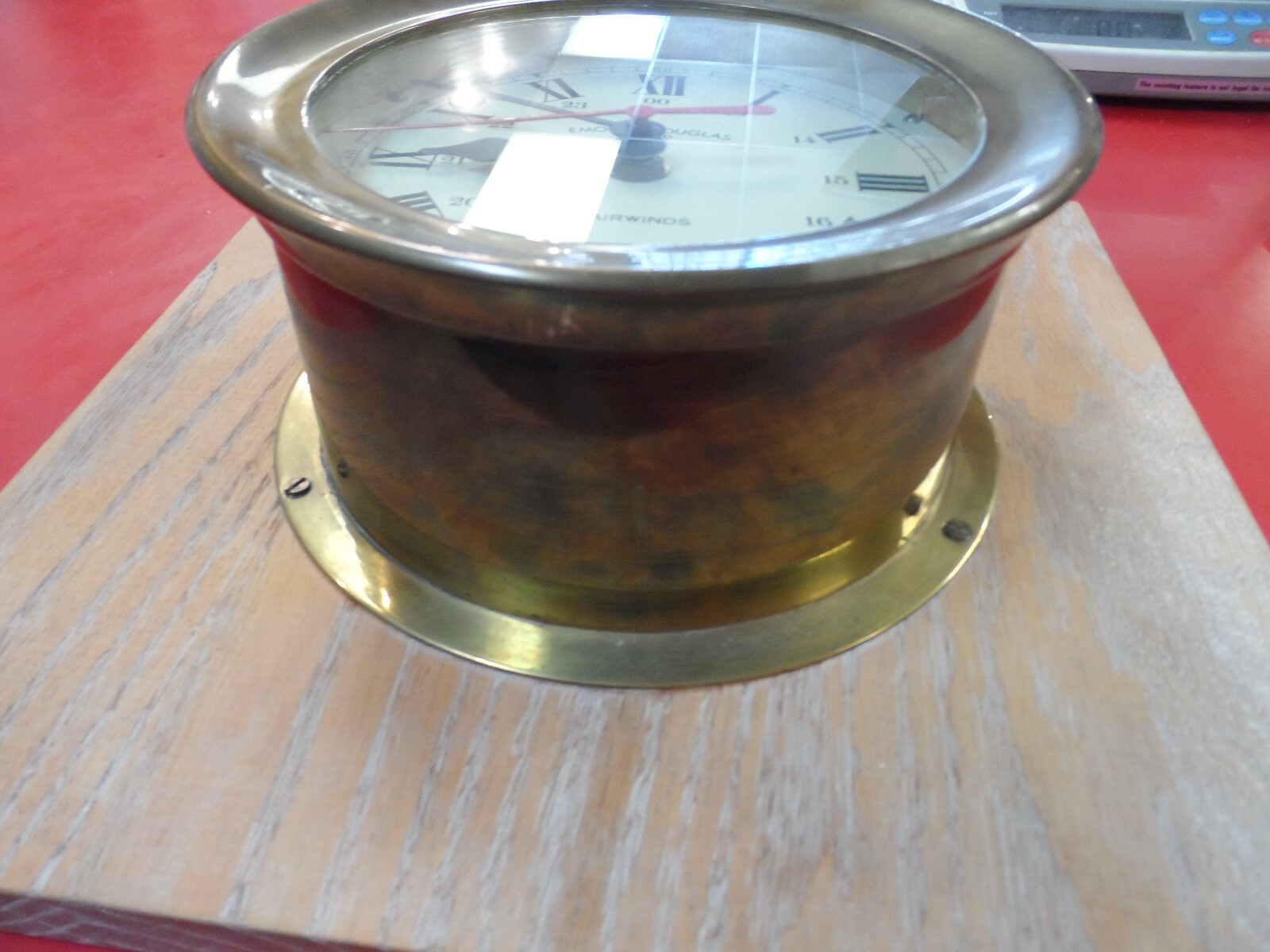 VINTAGE EMORY & DOUGLAS CO LTD FAIRWINDS BRASS SHIPS CLOCK