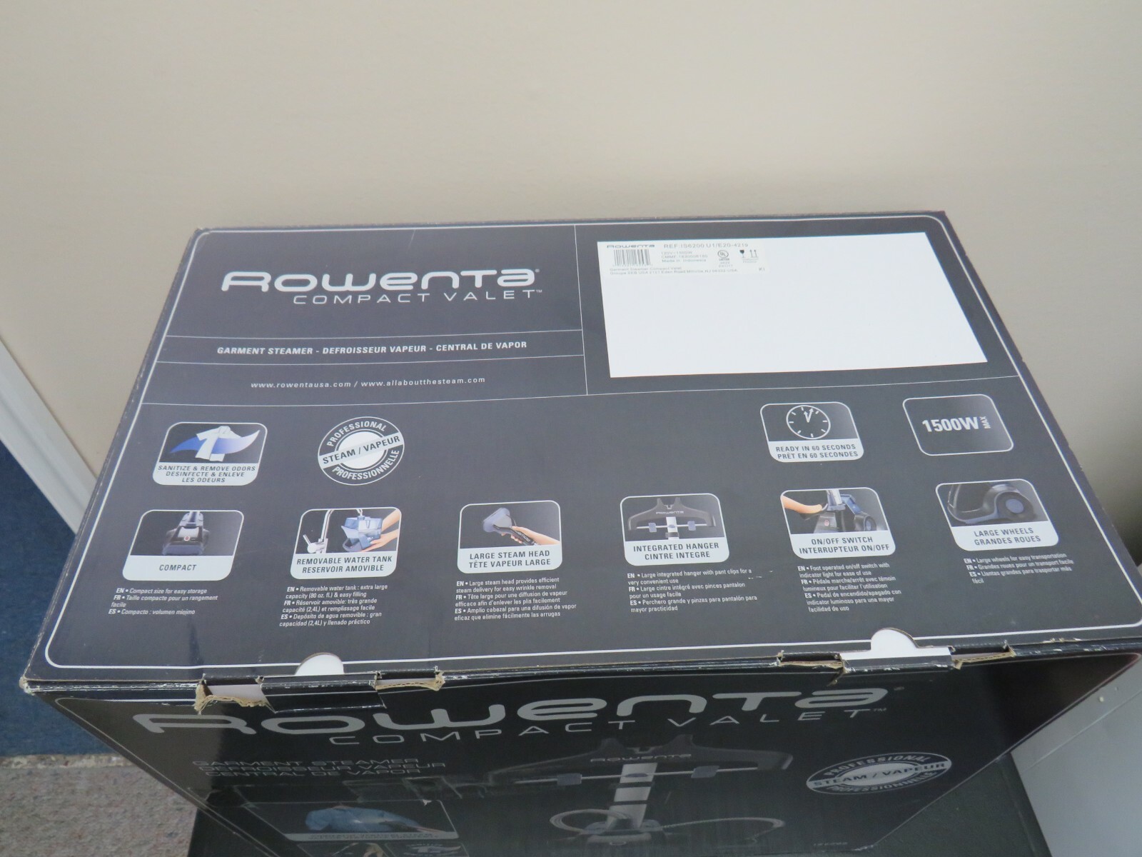 rowenta compact garment steamer