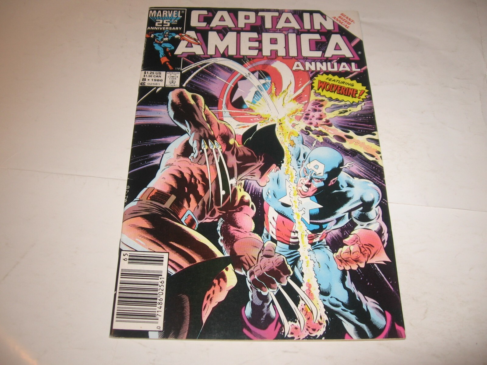 CAPTAIN AMERICA ANNUAL #8 MARVEL 1986 CLASSIC MIKE ZECK