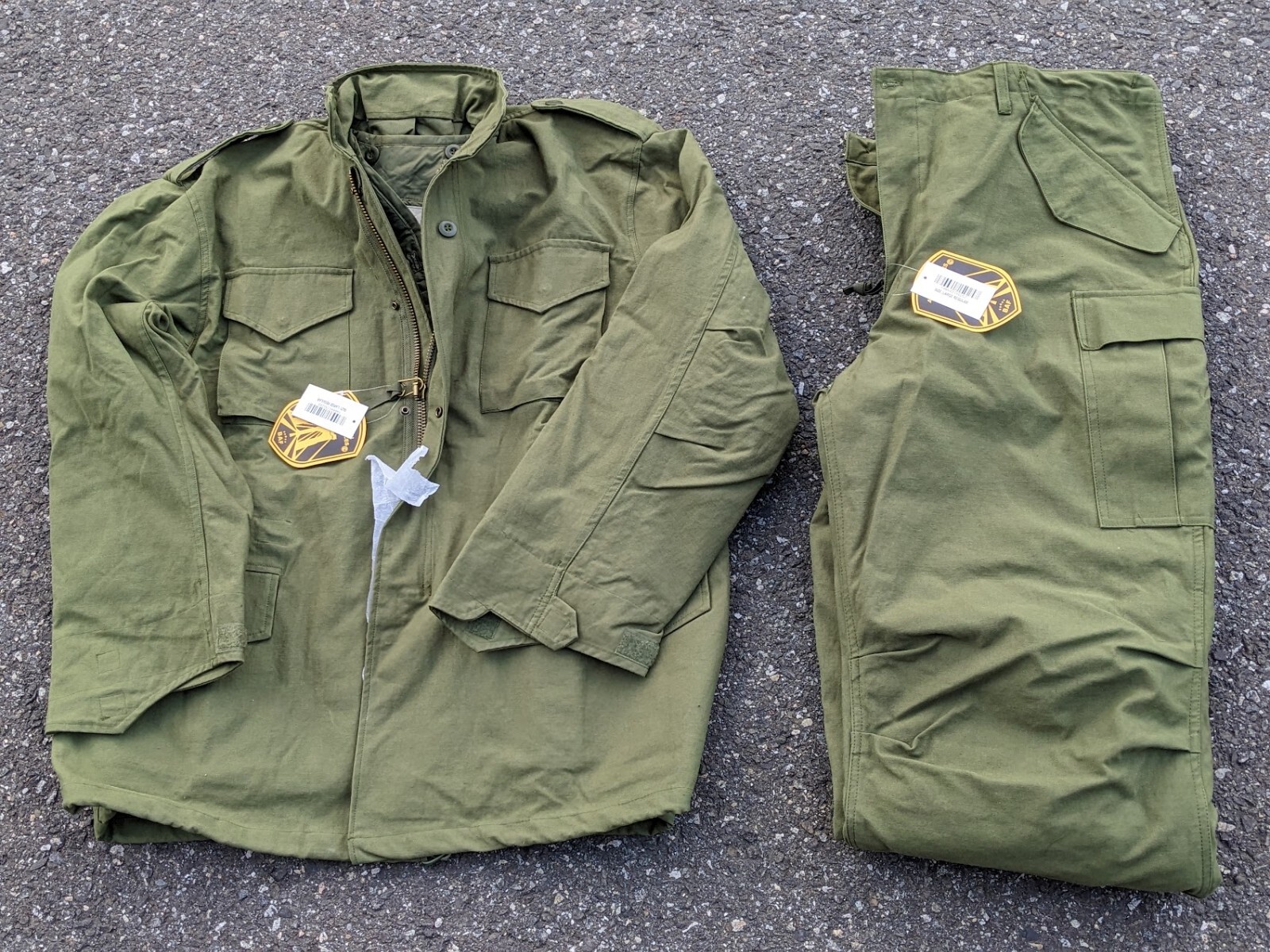 Quality M65 OD Field Coat Jacket or Pants or Set with Removable Liners NYCO
