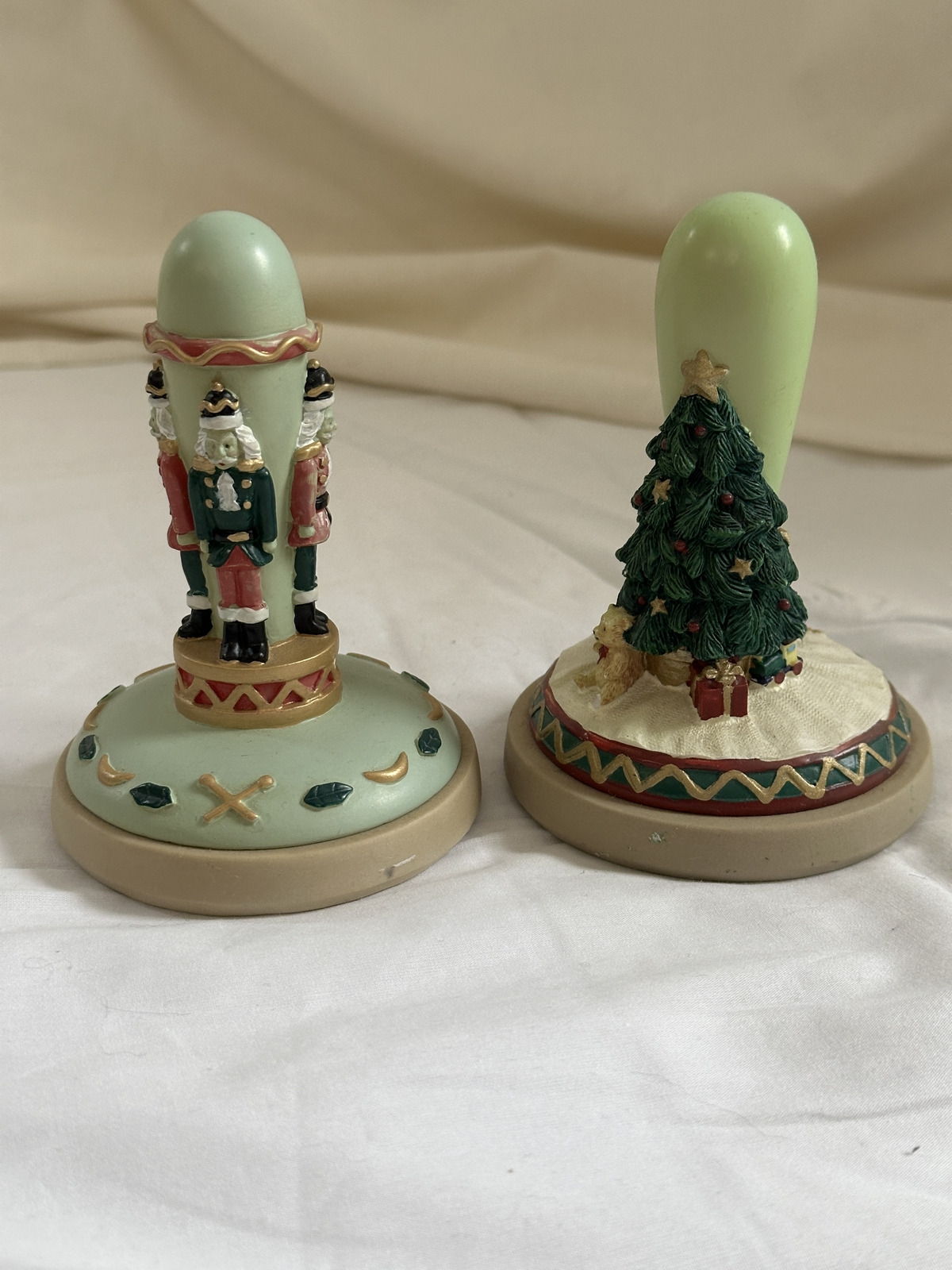 2 Brown Bag Cookie Art Stamps Nutcracker and Christmas Tree Stamp HILL DESIGN - Picture 1 of 3