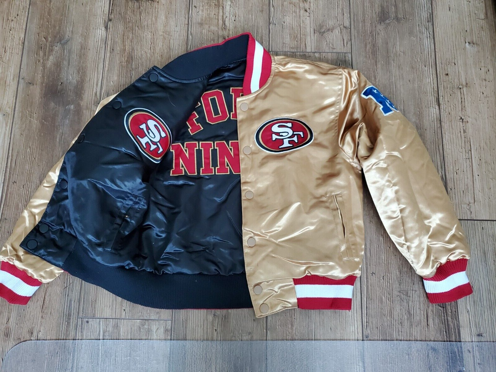 でおすすめアイテム。 Reversible NFL Youth** San Gold Niners Forty 49ers Francisco ウォームアップウェア