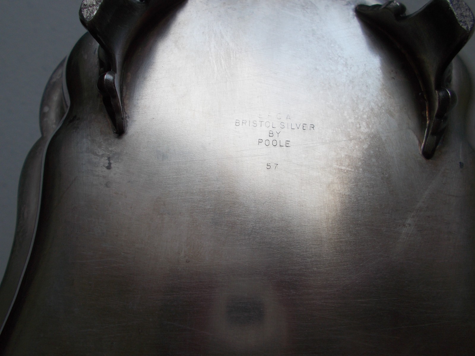 Vintage Poole Silver Footed Bread Tray + An Unknown Tray