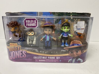 Netflix RIDLEY JONES Collectible Figure Set, 5-Pack of Ridley Jones and Friends