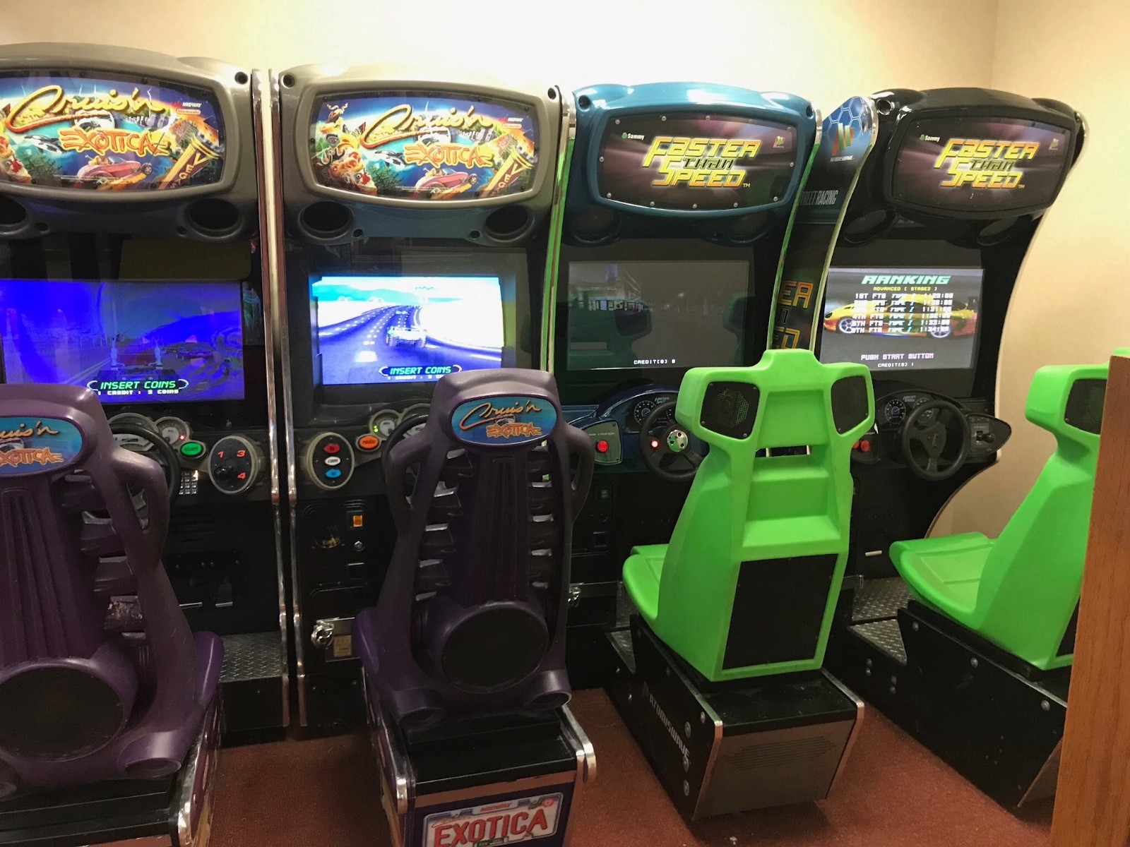 Faster Than Speed Arcade Games linked pair