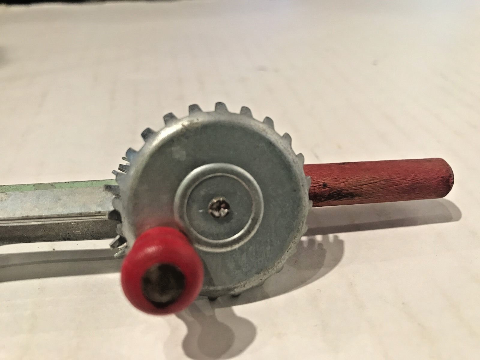 Vintage Child's Beater Set Of 2 Red Handle