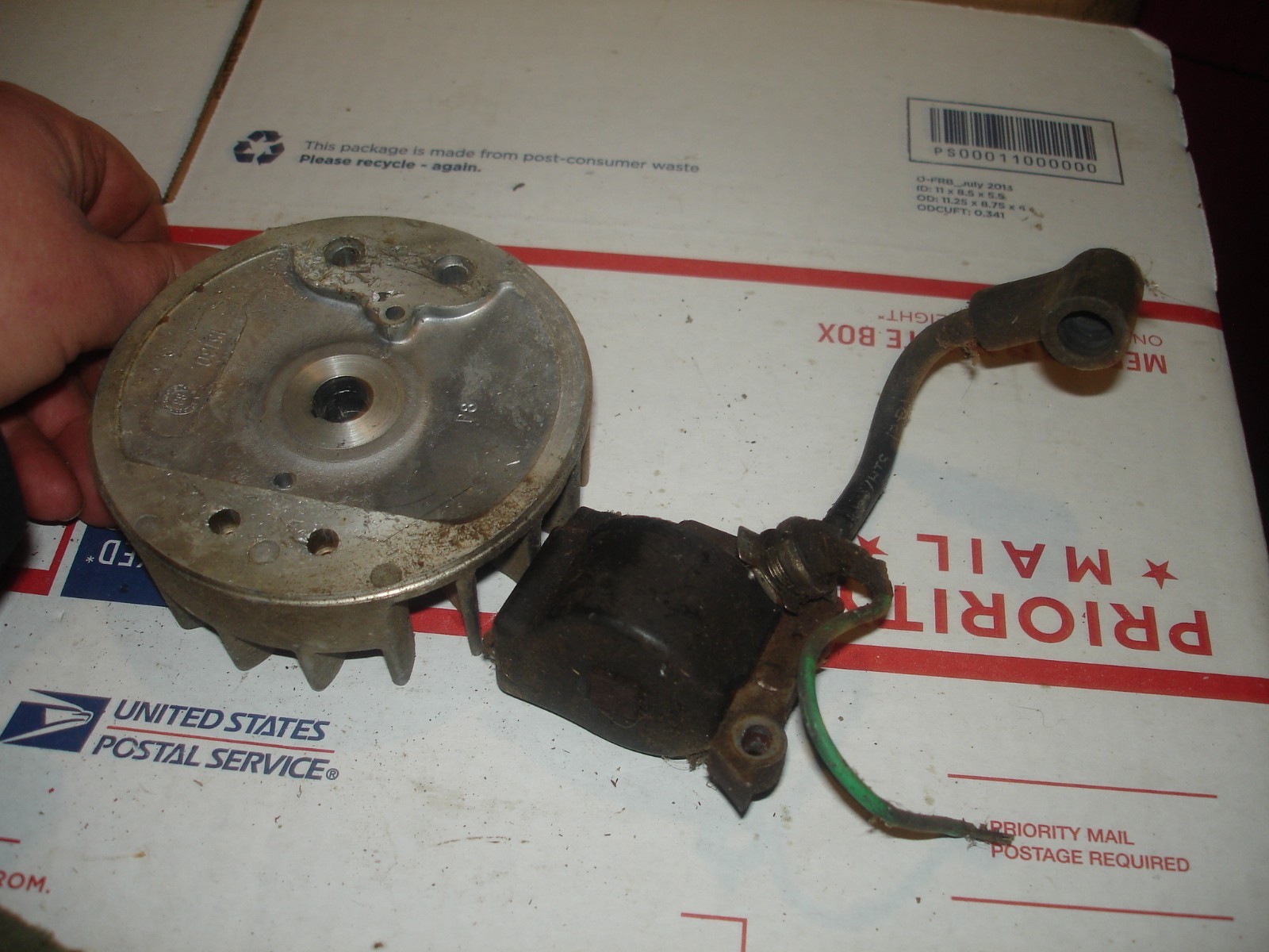 Strikemaster Magnum 3 plus 33cc model 110 coil and flywheel   ice auger part