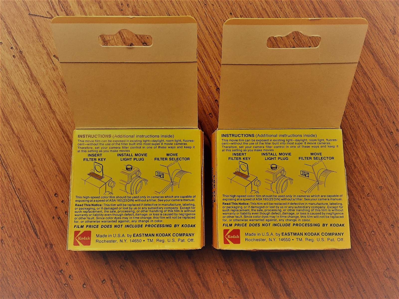 (2) Kodak Ektachhrome 160 EG 464 Movie Film Expired 1981