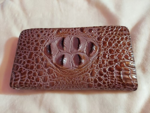 [JILLSTUART]★25AW★AVENUE CROC EMBOSSED LEATHER CARD WALLET HamptonZipCardCase_Croc_Coco_A
