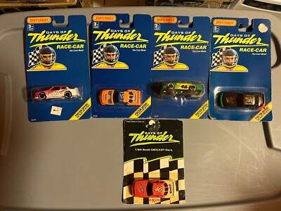 Vintage 1990 Matchbox Days of Thunder Diecast Race Cars #46, #18, #51 Lot Of 5