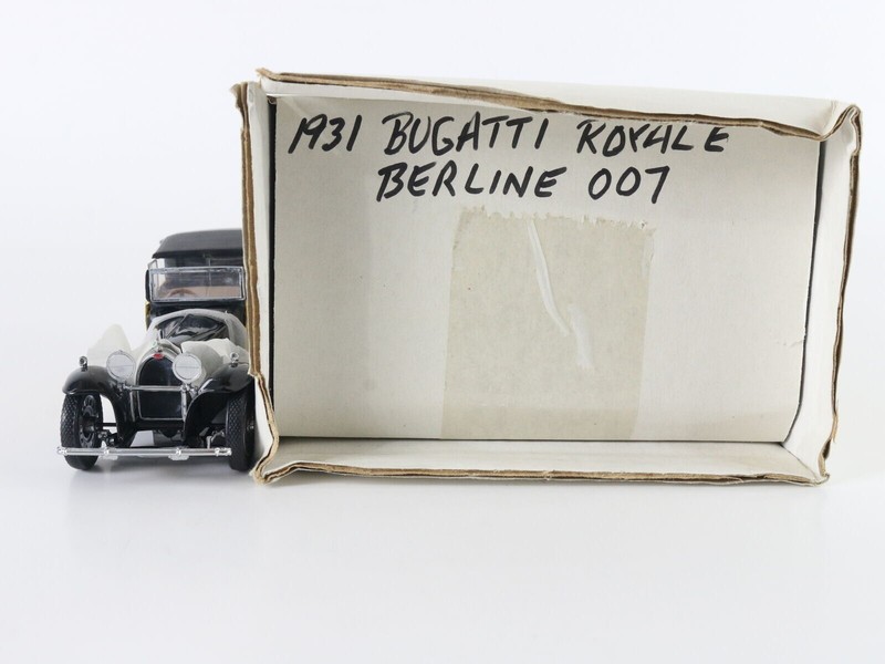 1931 Bugatti Royale Berline 007 Yellow Black Franklin Mint 1