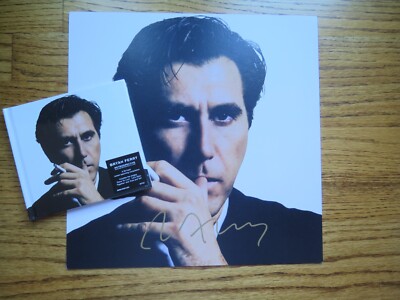 SIGNED 12x12 Insert by Bryan Ferry w/ Retrospective CD | Roxy Music | MINT