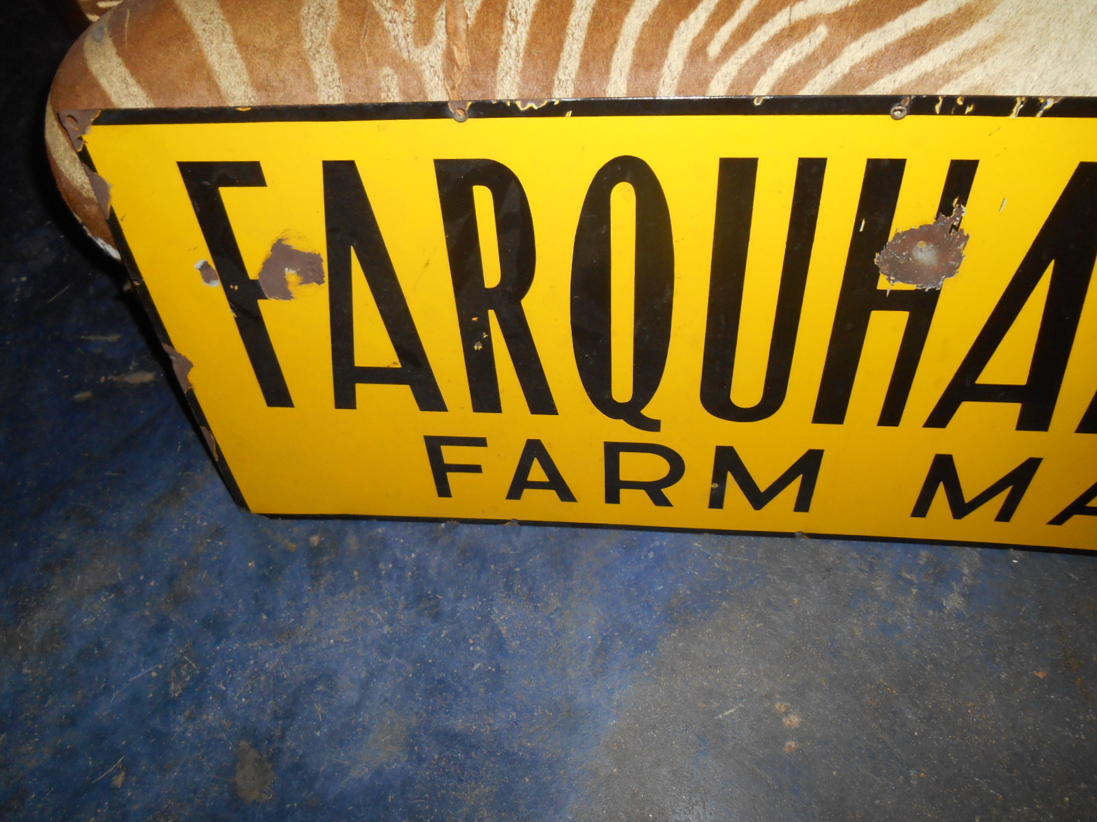 interesting Farquhar Iron Age Farm Machinery porcelin sign plentyofpatina oliver