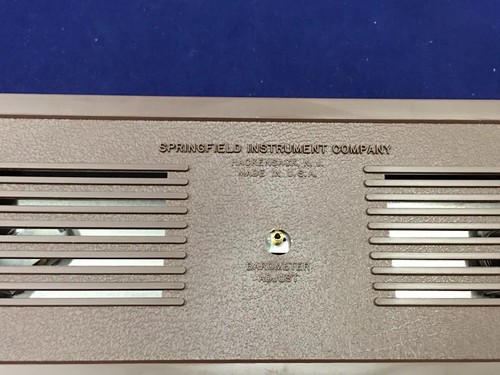Vintage Springfield Instrument Desk Weather Station Barometer Thermometer USA