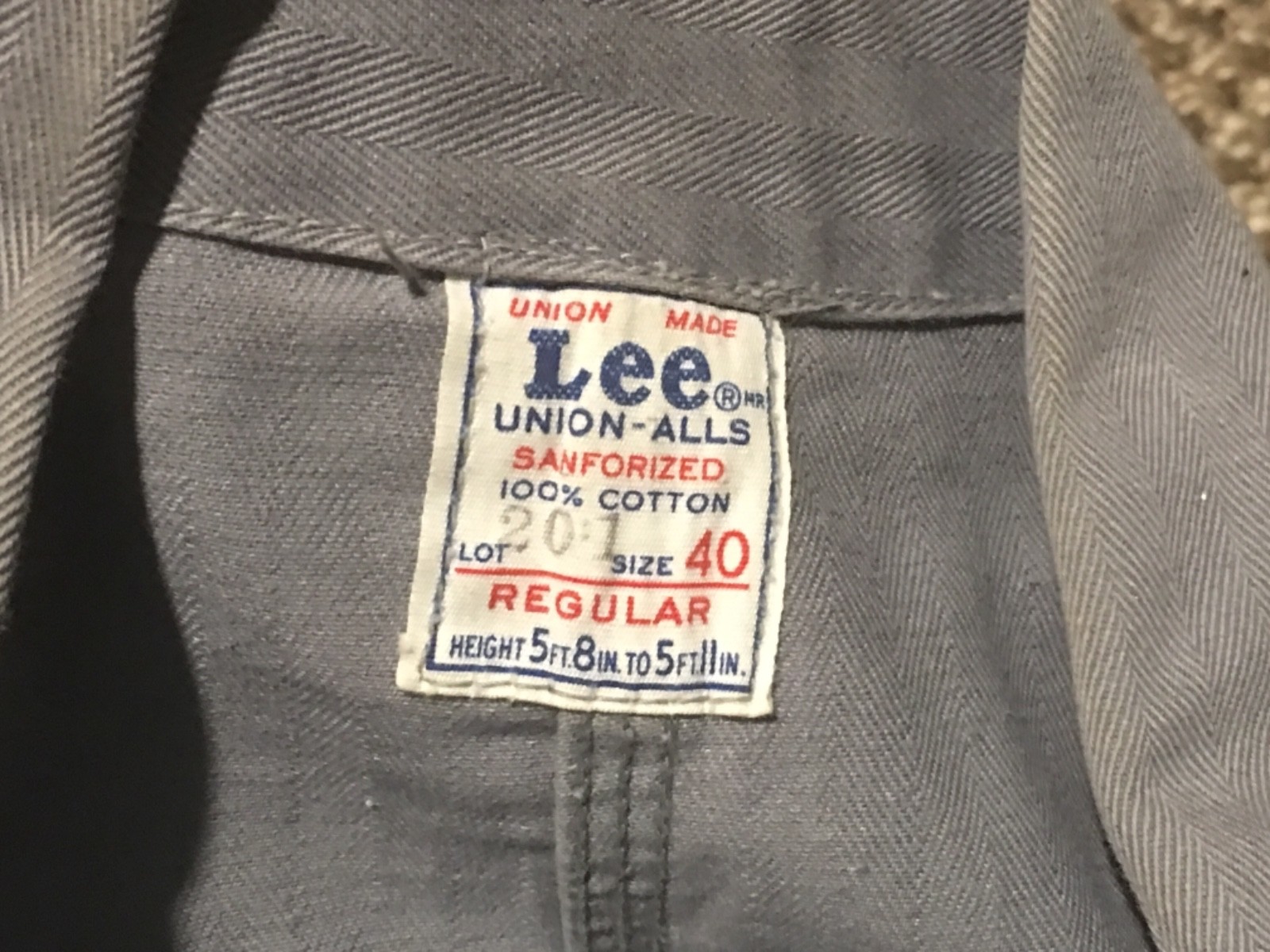 40's~50's Lee union-alls