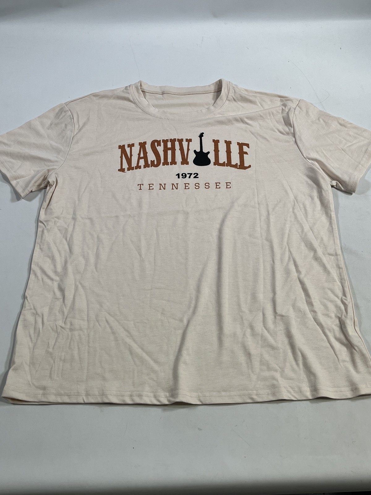 Mens Nashville Tennessee Beige T Shirt 2XL XXL NWOT
