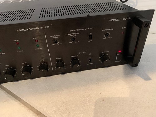 ALTEC LANSING 1707B PRE-AMP MIXER AMPLIFIER Model 1707B, Untested, Powers On