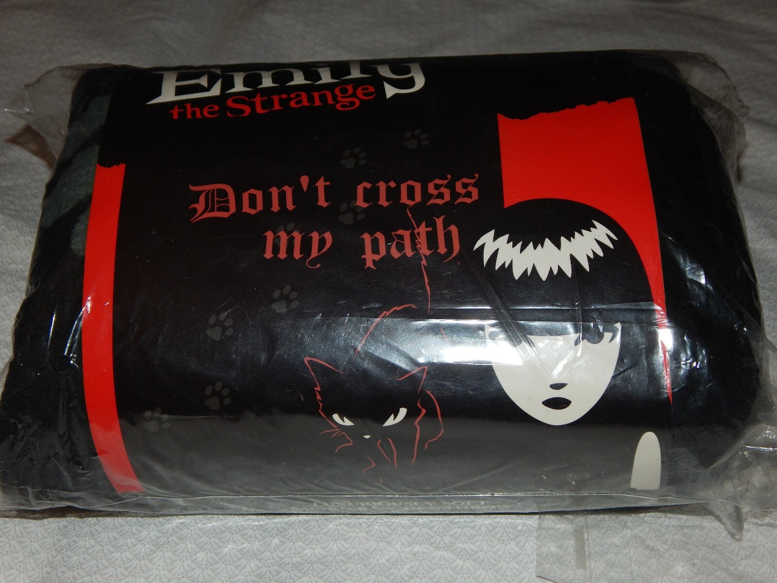 Emily The Strange - Don't Cross My Path - Soft Micro Raschel Throw - 2005