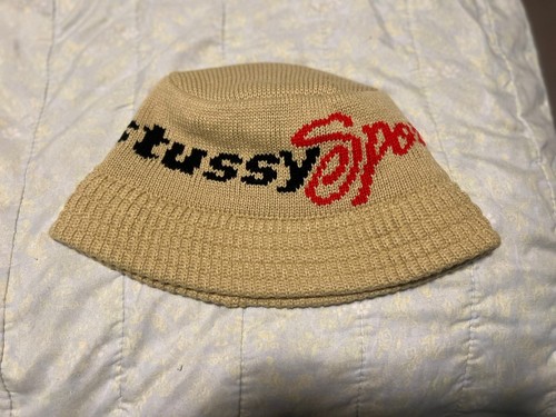 Stussy Knit Bucket Hat Khaki Size L/XL Brand New 100