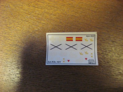 Zvezda Decals Sd.Kfz.101 3522 T-1B 1:35
