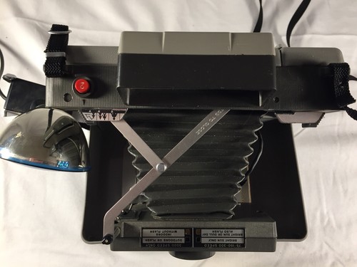 Vintage Polaroid 220 Film Camera + Polaroid Flash Model 268 + Manual
