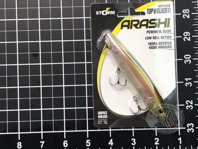 108mm 4 1//4/" 2//3 oz Topwater Lure 13 Fishing Spin Walker Albino Rhino