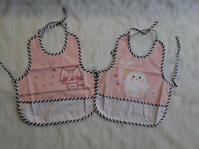 Two- Piece Pack of Baby Bib in Double Cloth with Pocket for Kids