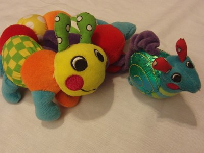 Sassy Infant Baby Toy Bug with Snail Multi Color Rattler
