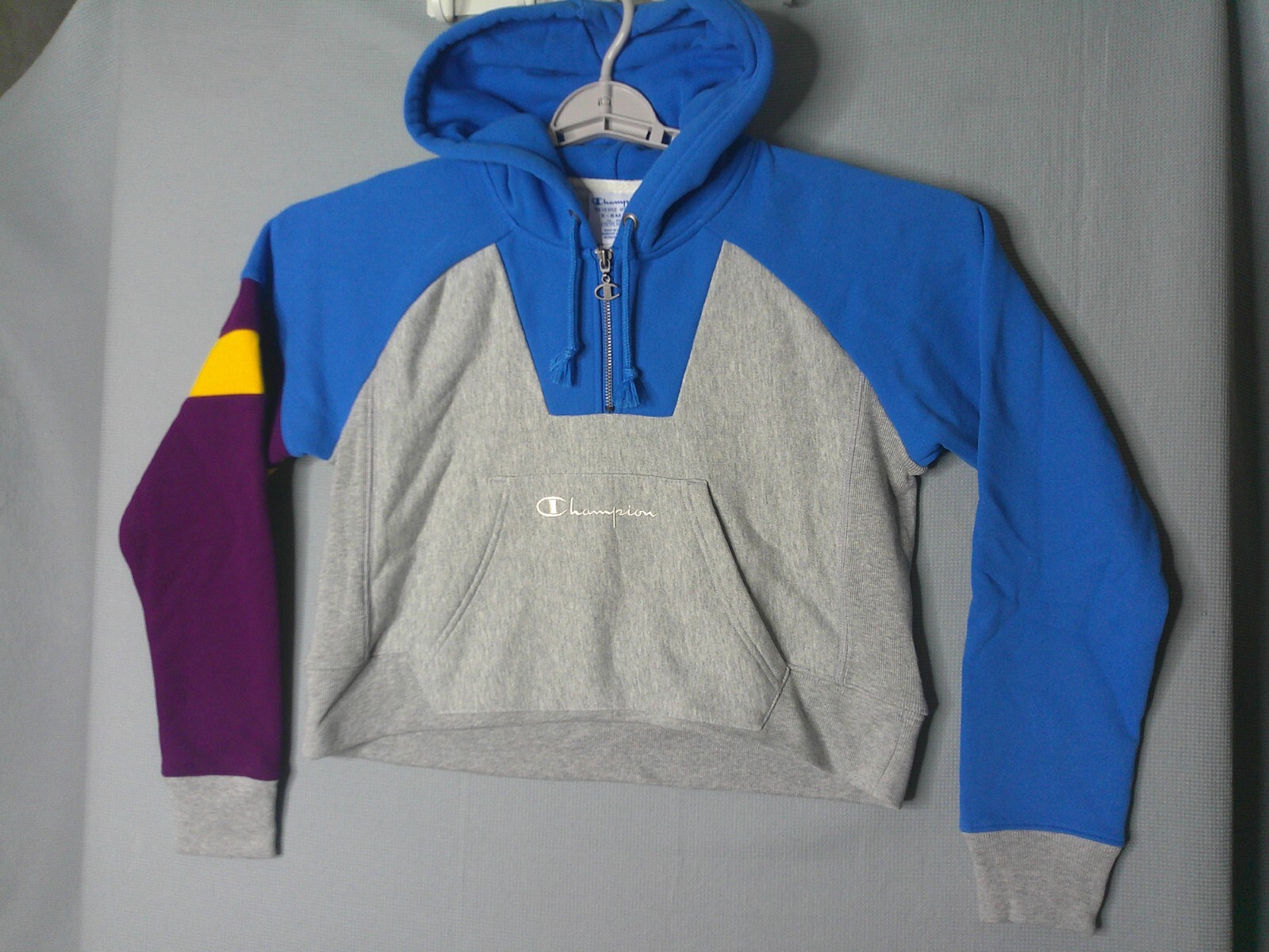 CHAMPION Reverse Weave Womens XS Small Crop Hoody Sweatshirt