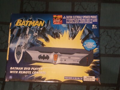 Batman DVD Player w/Remote Control/Kids Station Toys International/Still In Box 