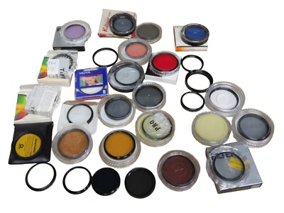 Camera Lens Filters LOT of 30 - SEE LIST IN DESCRIPTION