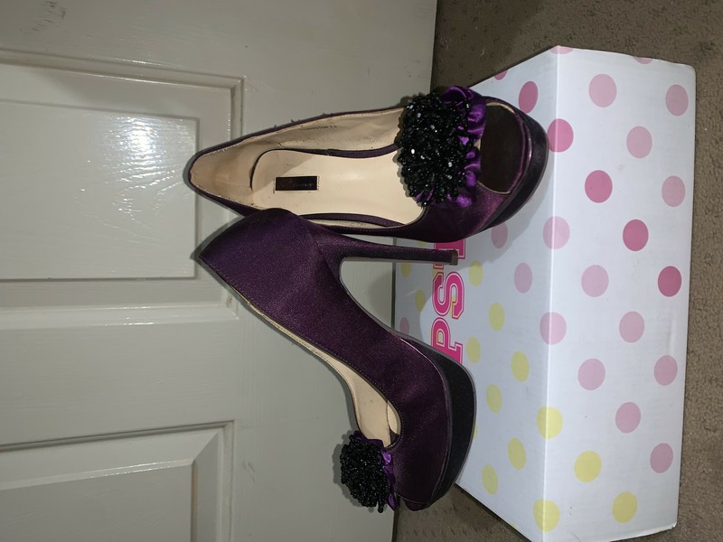 purple heels size 12
