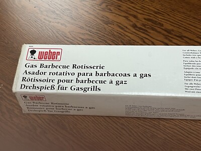 Weber Rotisserie, Gas Barbeque Rotating Spit, Spirit & Genesis Grills #9890 NIB