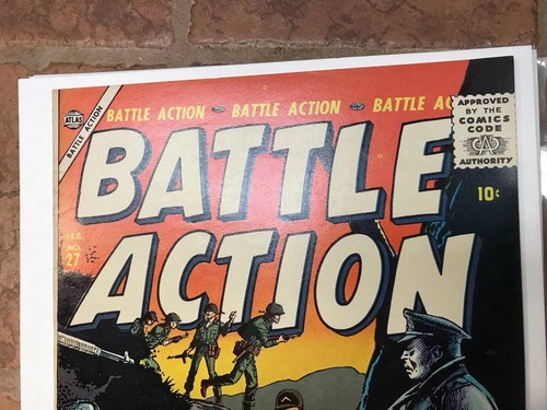 Battle Action #27 (1957) 7.5-8.0 OW Altas War Beautiful Copy