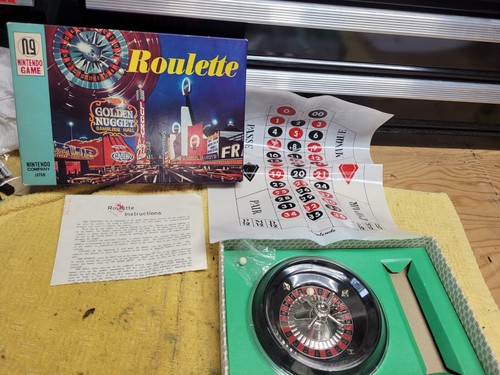 Vintage Nintendo Roulette Game Board #400 Japan Box NES