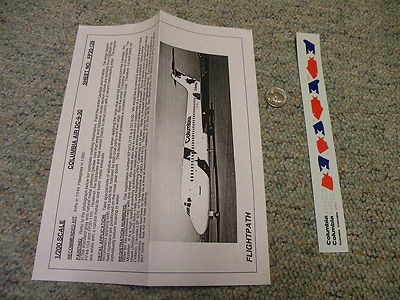 Flight Path decals 1/200 FP20-126 Columbia Air DC-9-30    F141