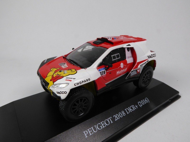 Peugeot 2008 Dkr+ #328 R. Dumas Rallye Dakar 2016 - 1:43 Voiture Miniature Dk617