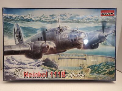 Roden HEINKEL 111B PEDRO 1/72 Scale Plastic Model Kit 005 **FACTORY SEALED KIT**