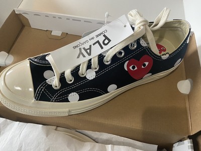 Unisex- Converse Chuck 70 Low x Comme des Garcons Play BLACK/WHITE/EGRET