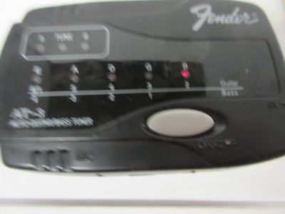 Fender AT-3 Auto Guitar Bass Tuner Built In Mic and 1/4