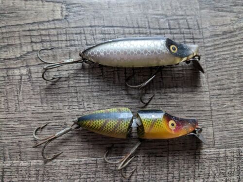 Vintage HEDDON RIVER RUNT SPOOK FLOATER & Jointed SINKER Vintage HEDDON RIVER RUNT SPOOK FLOATER & Jointed SINKER