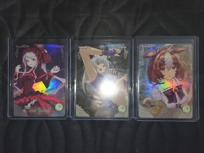 Goddess Story Waifu Holo Foil SR Cards (3) OVERLORD / KEMONO MICHI / UMAMUSUME