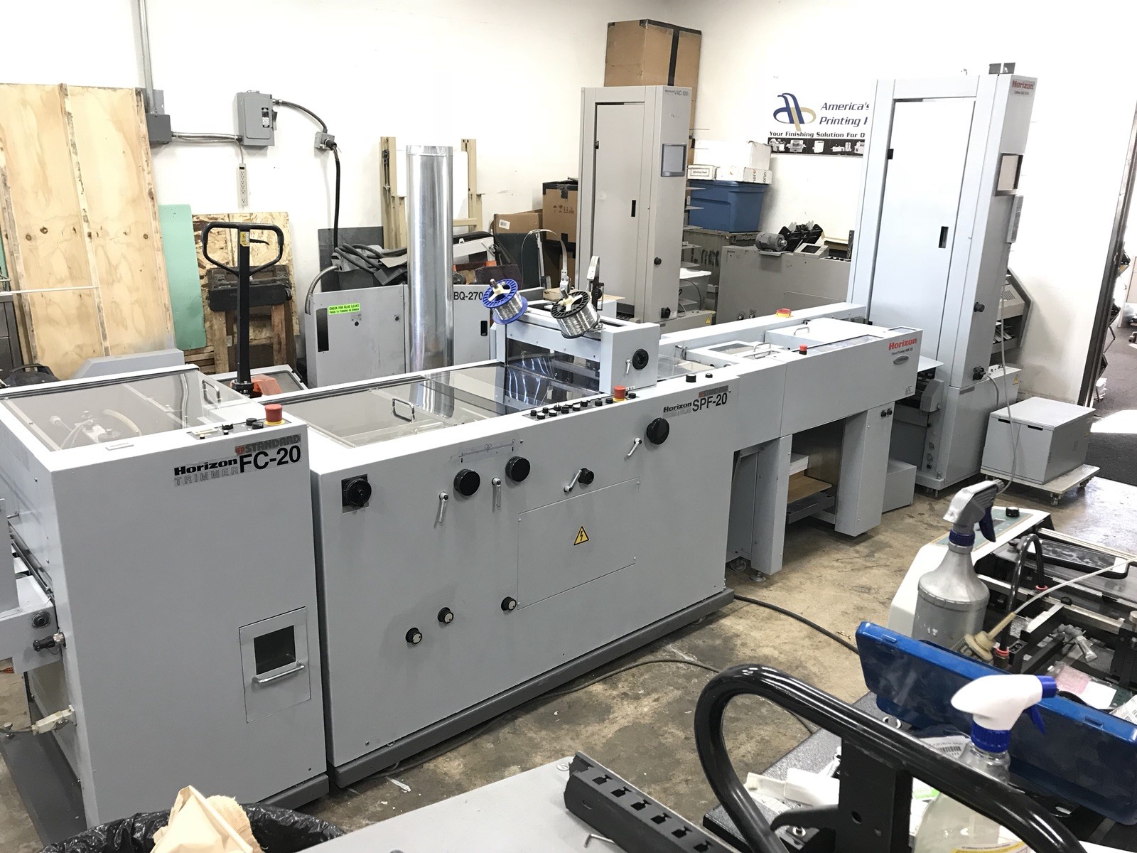 HORIZON HOF 20 Digital Sheet Feeder w/ SPF 20 Stitch Fold Trim Bookletmaker