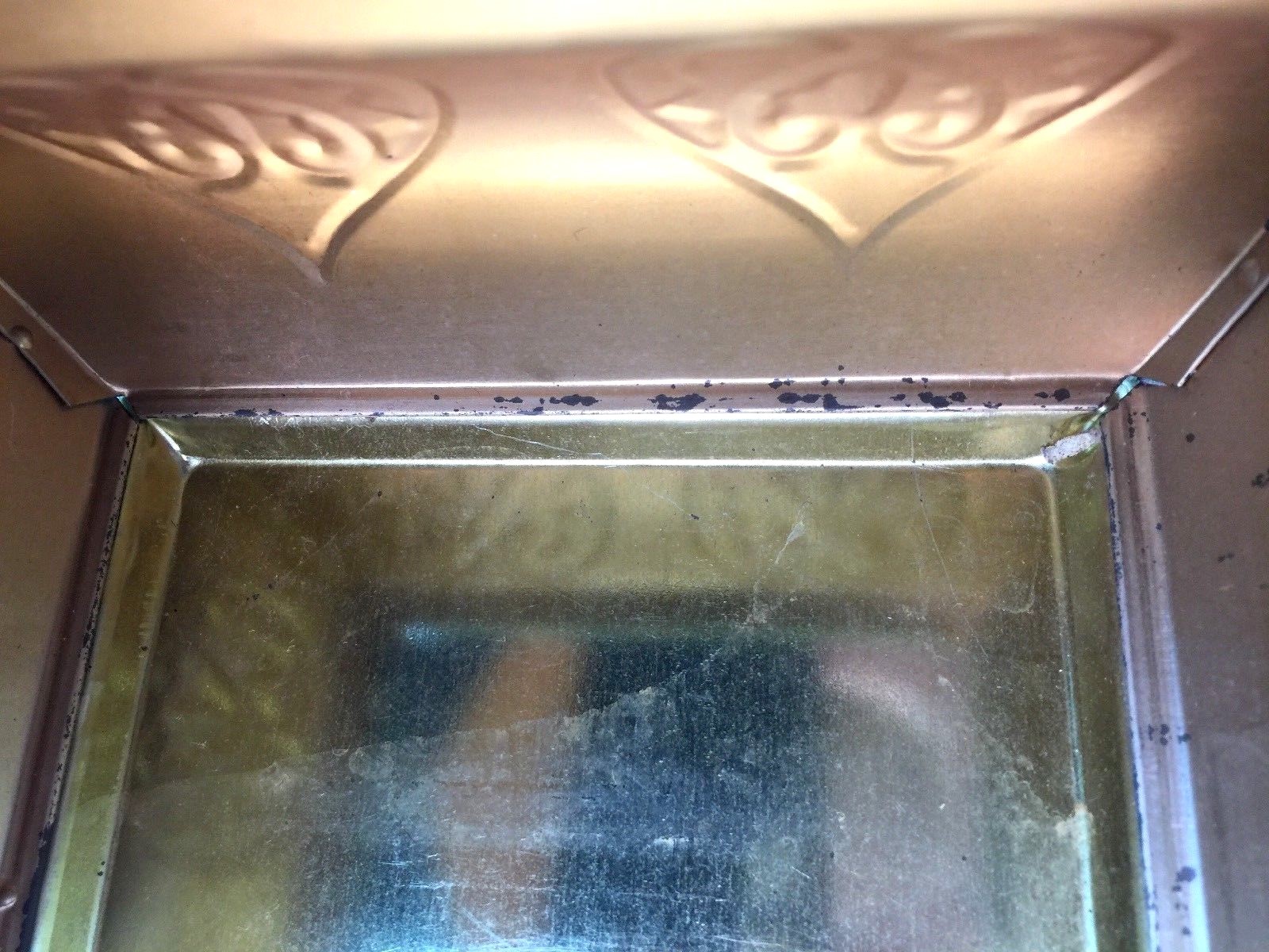 Fricke and Nacke West Germany Tin Green Marble Pattern