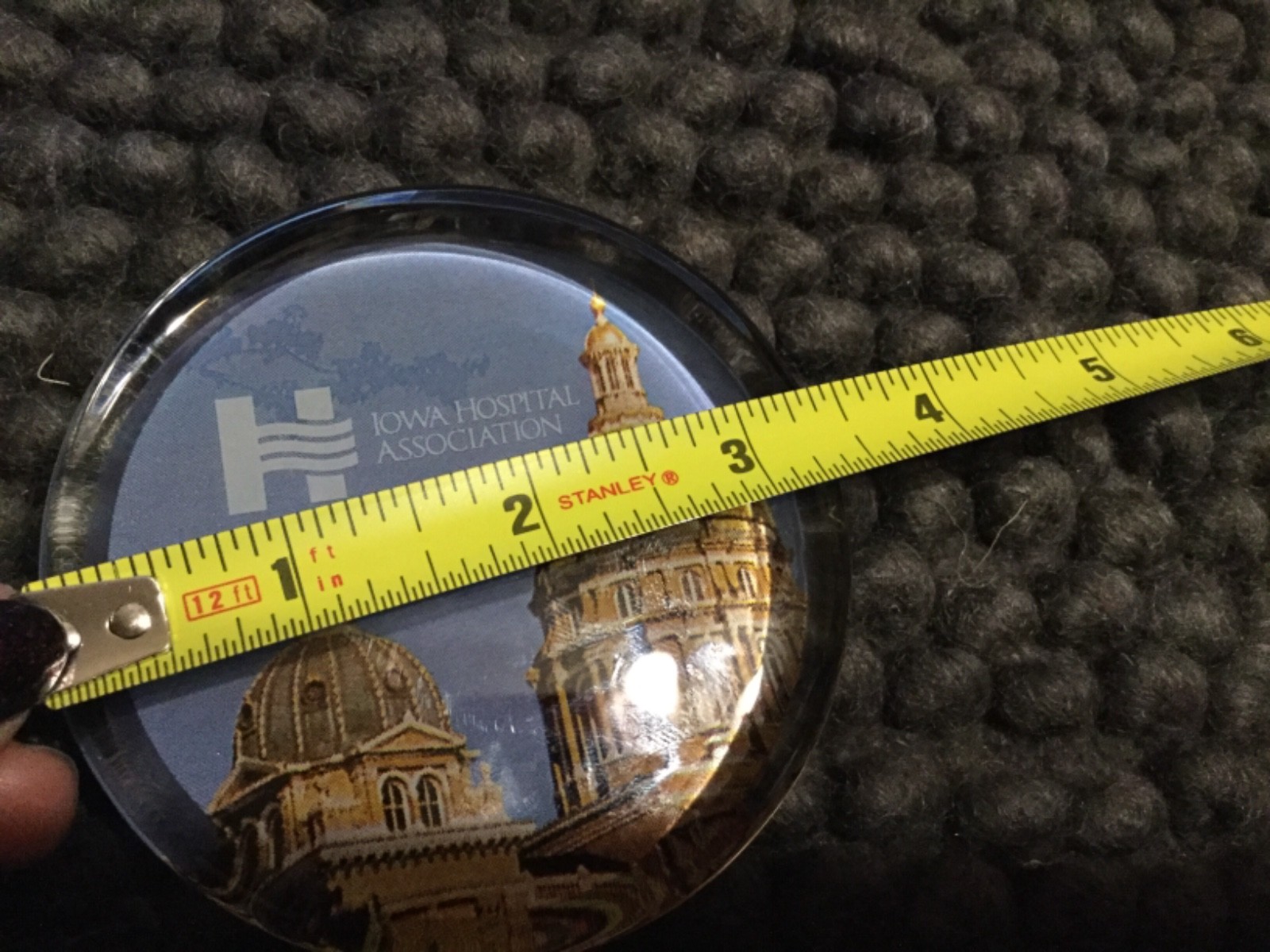 Iowa Hospital Association~Glass Paperweight