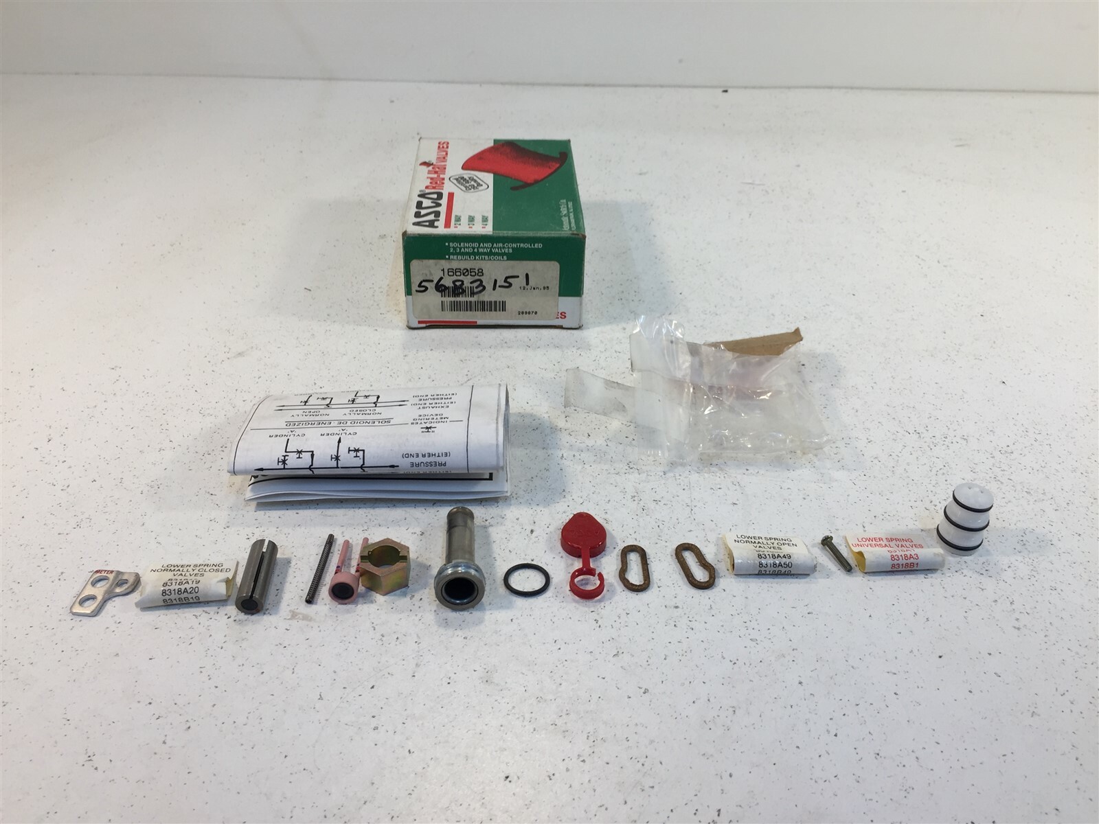 Asco RedHat 166058 Solenoid Valve Rebuild Kit
